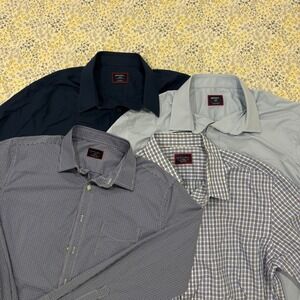 LOT OF 4 UNTUCKit Button Up Shirts Men's Size Large Slim Fit Long Sleeve Casual